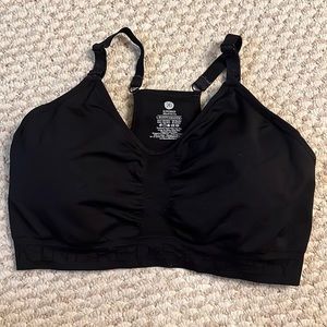 Kindred Bravely Sublime Hands Free Pumping and Nursing Bra Black Large Busty